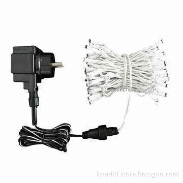 10/100m LED string light with 24V, transformer for indoor and outdoor use